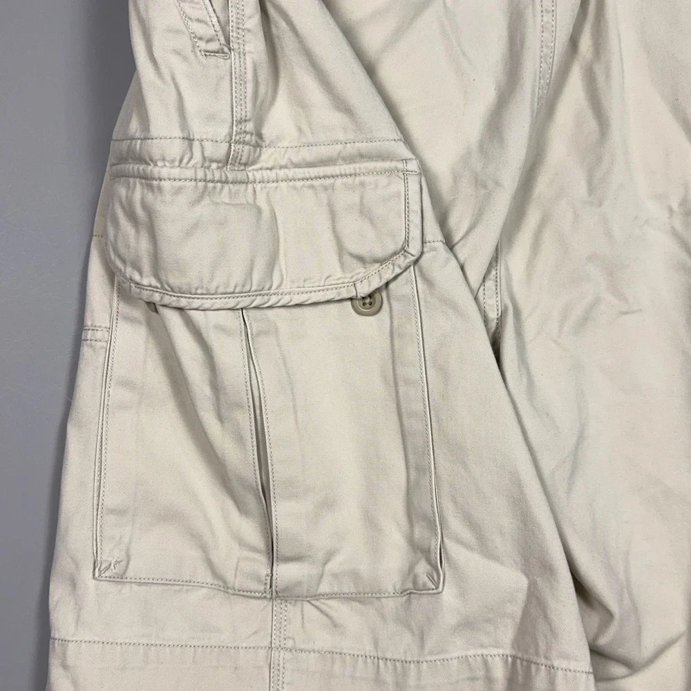 Polo Ralph Lauren Cargo Shorts Mens 42 Tall‎ Cotton Tan Khaki Utility Flat Front